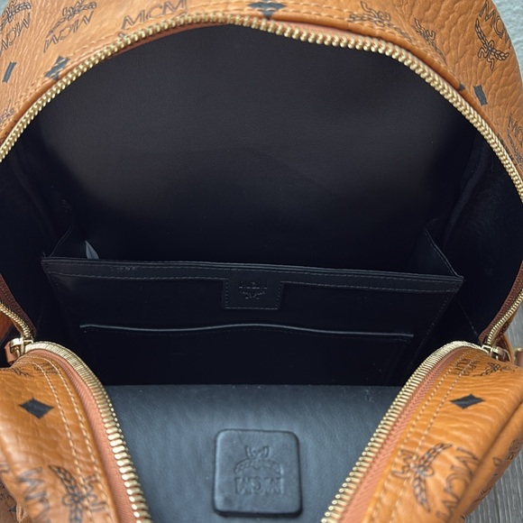 MCM Stark Visetos Small Side-Stud Backpack, EUC - Picture 9 of 10